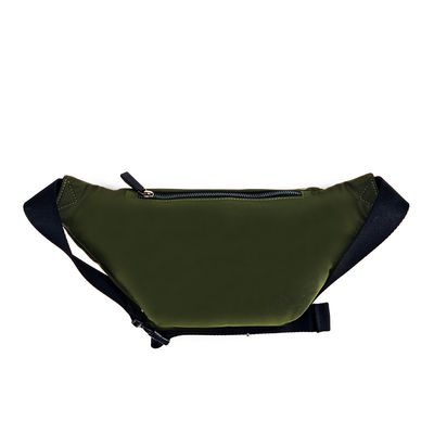 Green Color Fanny Hip Pack, Nylon Fanny Waist Bag Leggero