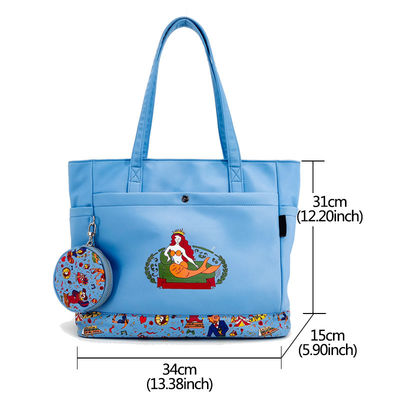 Borsa a mano per donne stampata in digitale.
