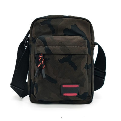Camou Unisex Crossbody Bag regolabile resistente con chiusura a zip
