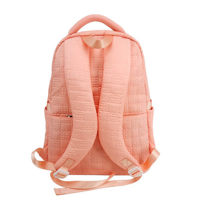 Sacchetti scolastici in incisione rosa zaino materiale in poliestere di nylon con custodia a matita