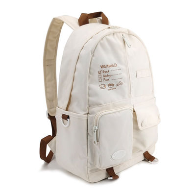 Borse da scuola di moda beige Zaino zaino stile casual taglia 16,5 pollici