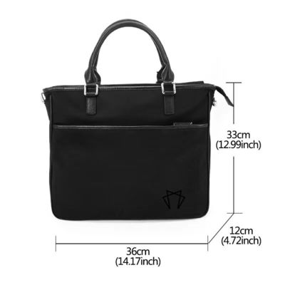 Borsa a mano in tessuto di poliestere con rivestimento a croce