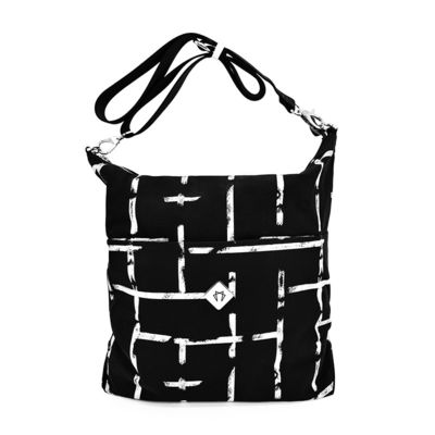 Fashion Style Crossbody Tote Handbag con chiusura a cerniera e taglia media