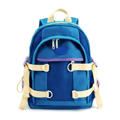 16L Capacità zaino di nylon morbido rivestimento in poliestere con 2 tasche a zip