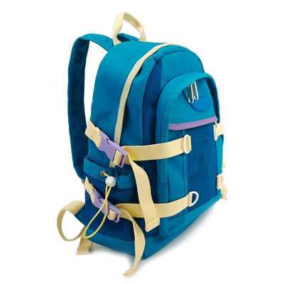 16L Capacità zaino di nylon morbido rivestimento in poliestere con 2 tasche a zip