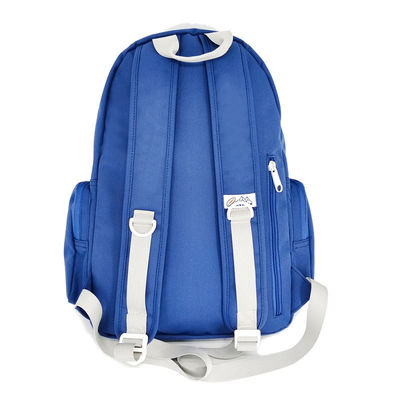 Sacchetto di pannolini di nylon morbido Zaino con 2 tasche esterne Colore blu