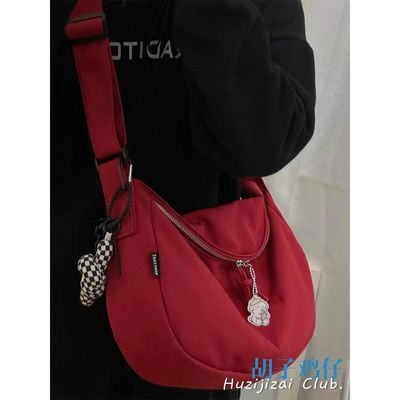 Borsa da mano in stile unisex con chiusura a cerniera