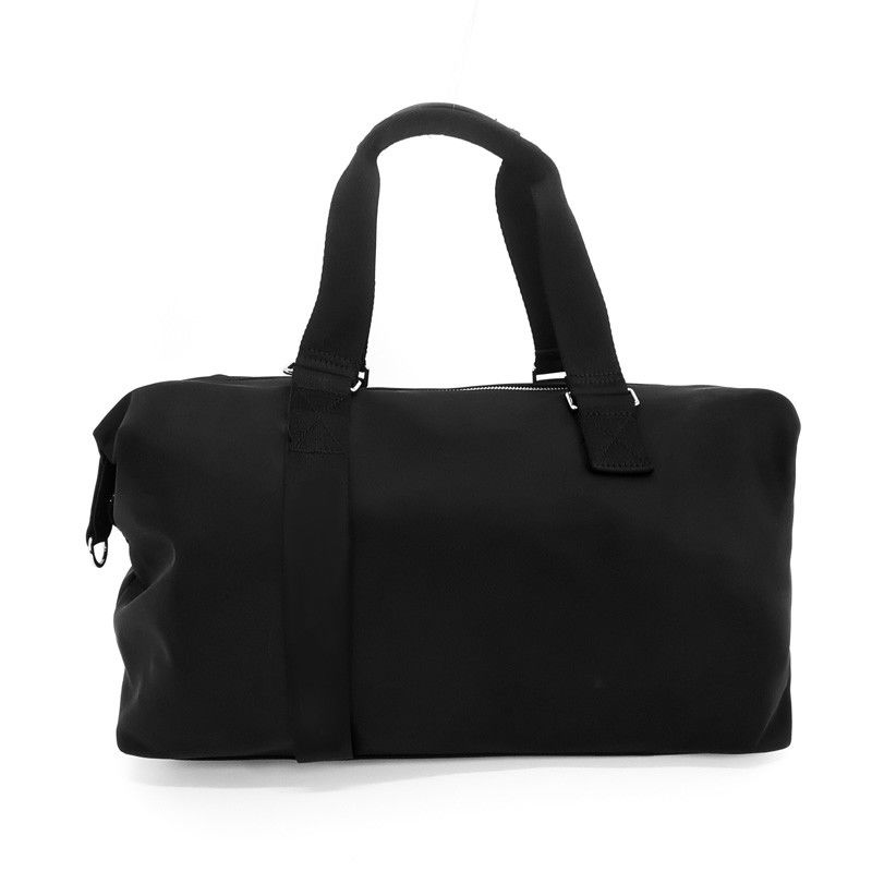 Borsa da bagno da esterno in nero con rivestimento in poliestere impermeabile