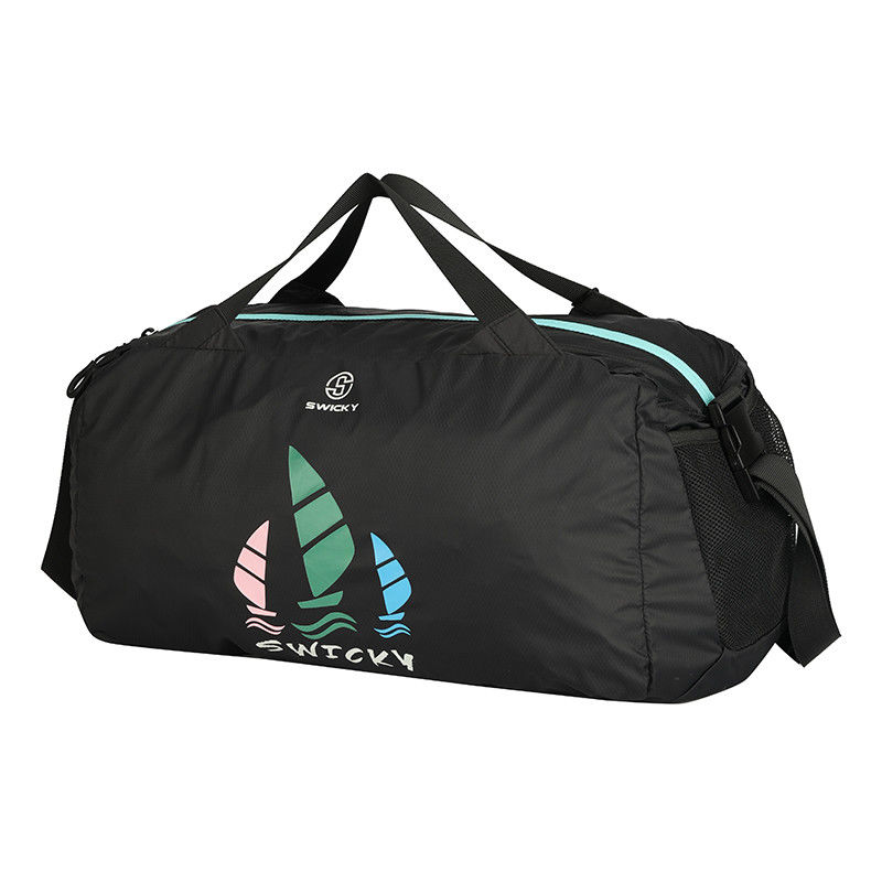 Borsa da copertina in nylon a misura, impermeabile, colore nero con rivestimento in poliestere