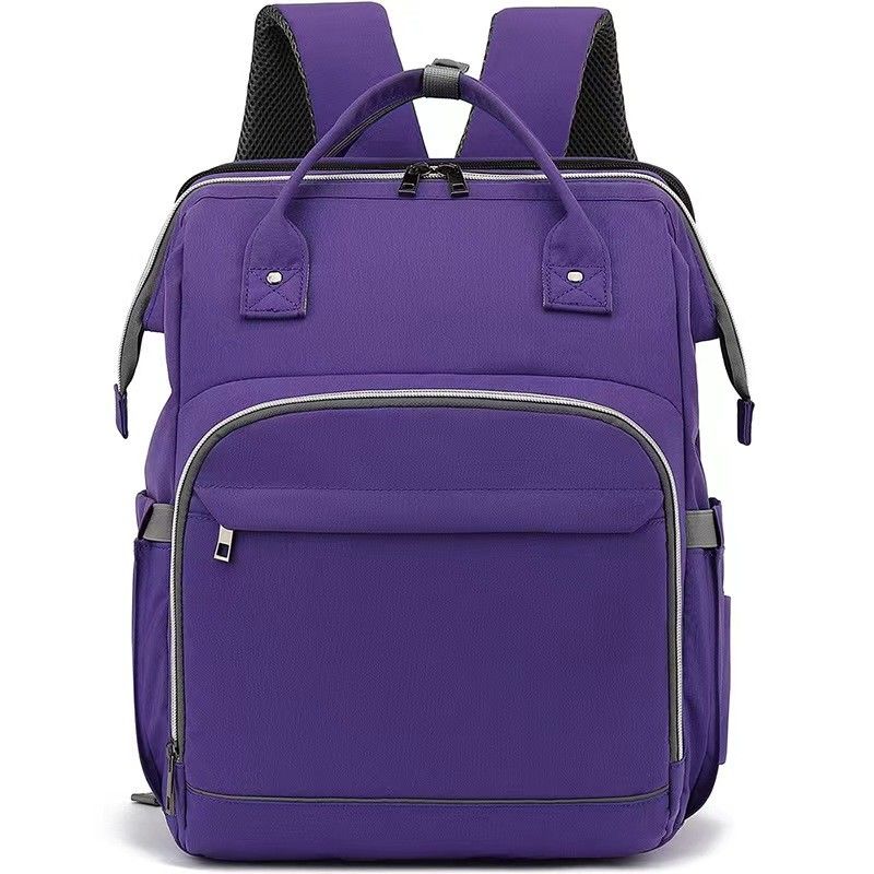 Chiusura con cerniera per zaino esterno Borsa da zaino con colore verde viola